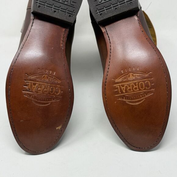 Corral A4068 Cowboy Roper Boots Mens 9 EE Wide Brown Leather Mid Calf Western - Picture 16 of 16